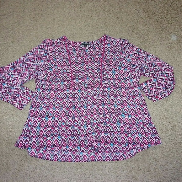 Lane Bryant Tops - Lane Bryant Blouse Plus 22/24 Pink Purple Lane Bryant Tops - Lane Bryant Blouse Plus 22/24 Pink Purple